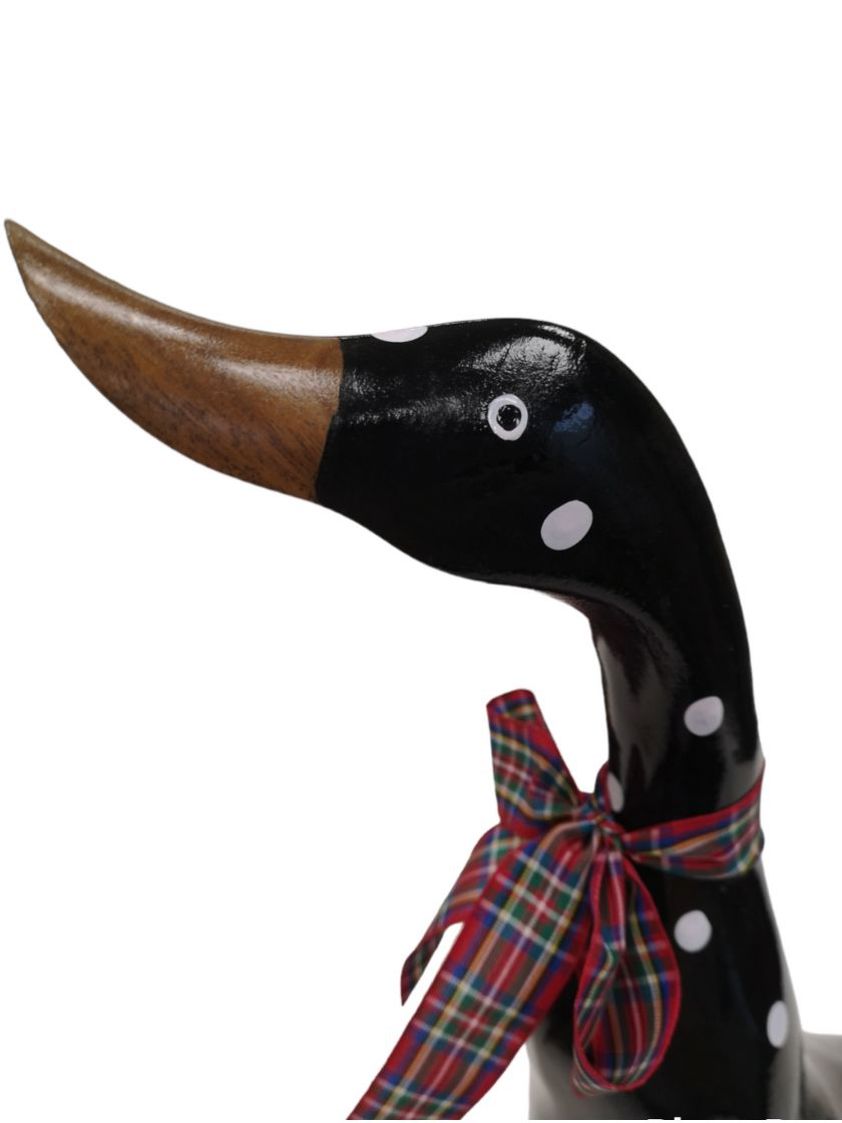 Spotty Black Wooden Spotty Duck