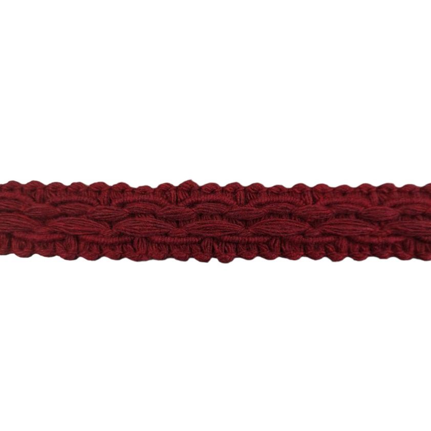 Bordeaux Flat Braid - 17mm