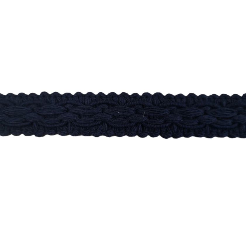 Navy Flat Braid - 17mm