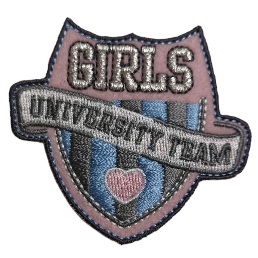 Girls University Team Iron On Motifs