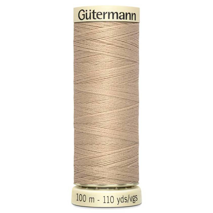 Beige 186 Beige Sew-All Thread (100m)