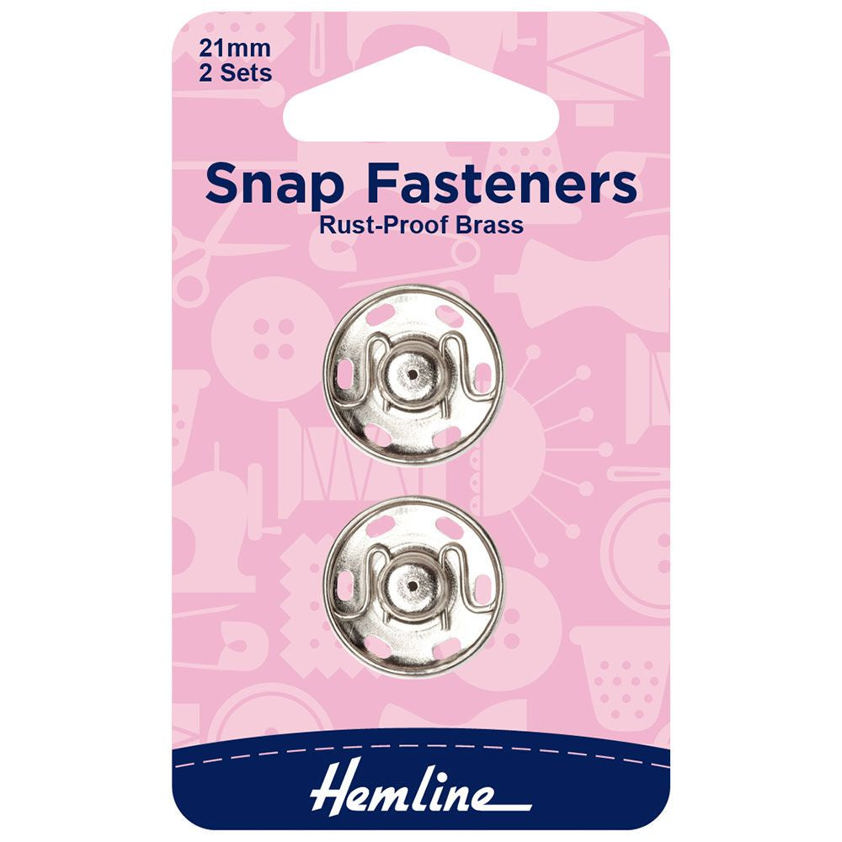 21mm Silver  Snap Fasteners