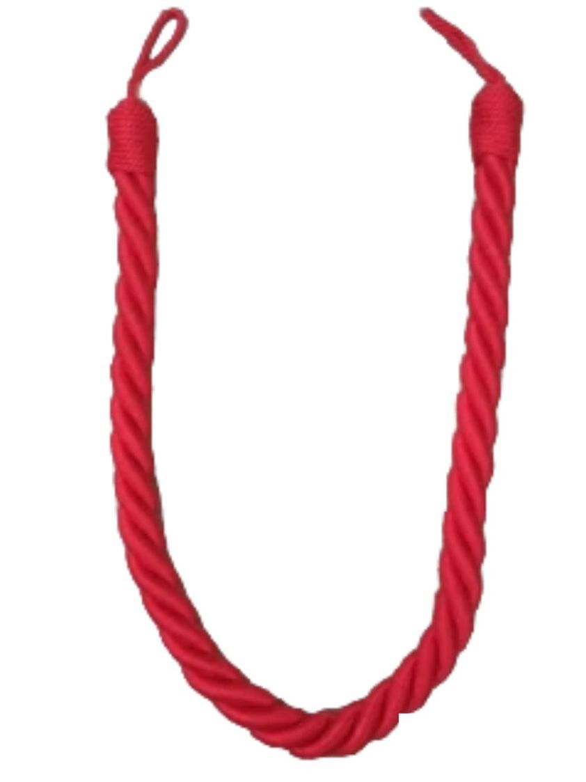 Red (1078) Rope tie back 80cm