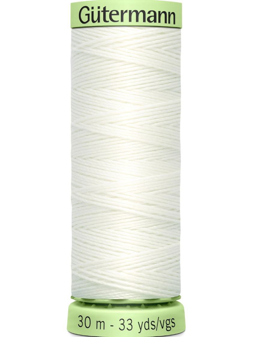 White 111 White Extra Strong Top Stitch Thread (30m)