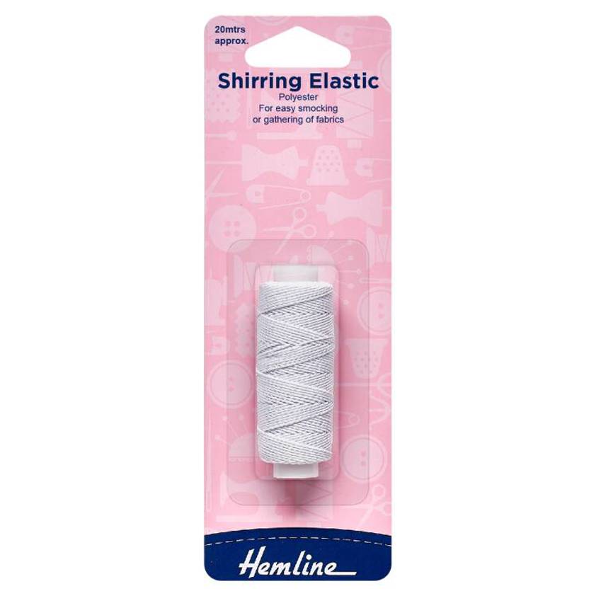 Shirring Elastic (White)