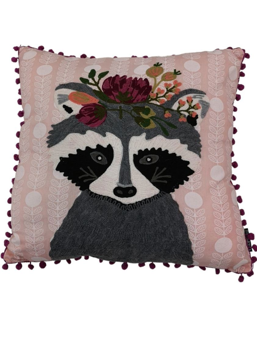 Funky Racoon Cushion Cover