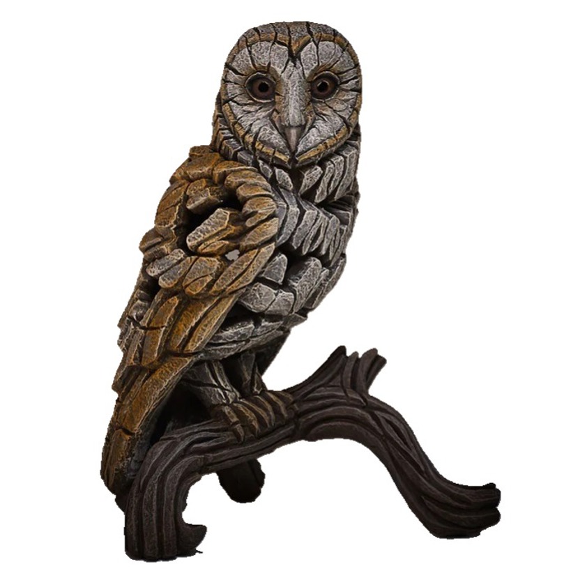 Barn Owl Edge Sculpture Animal Figurine