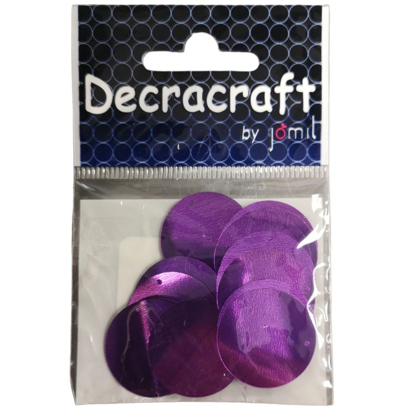 Purple Sequin Disc - 24mm