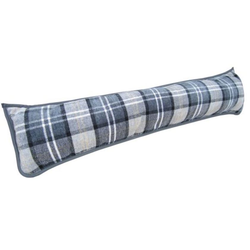 Charcoal Balmoral Check Draught Excluders