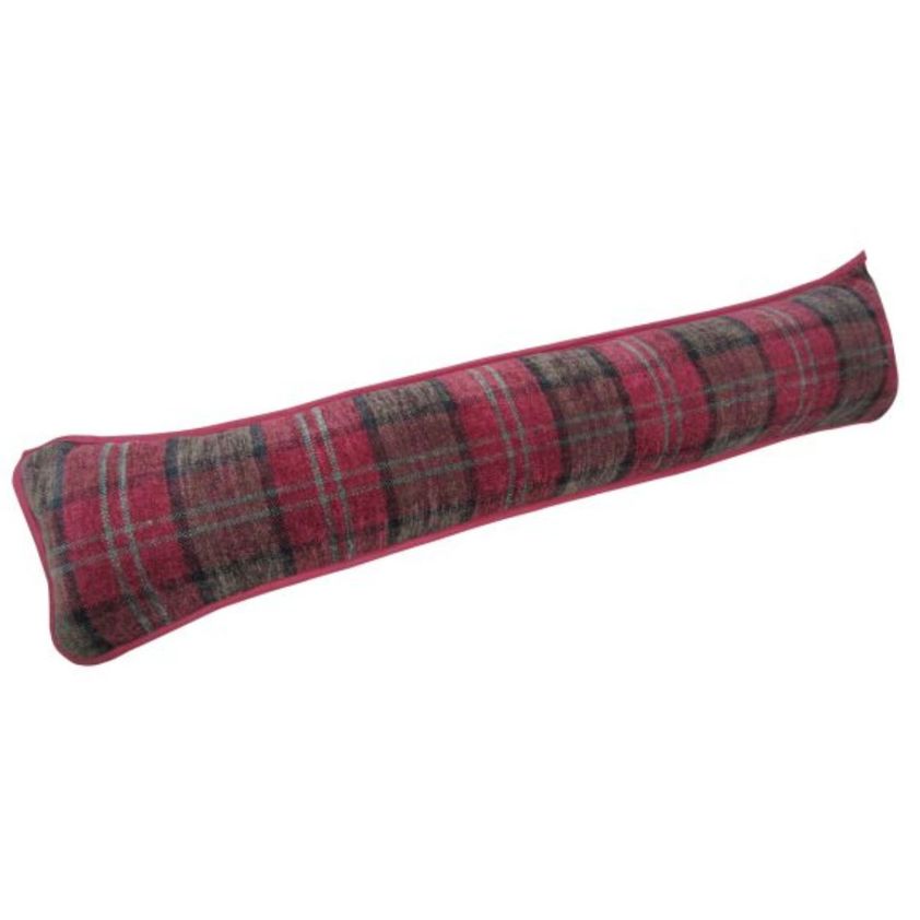 Red Balmoral Check Draught Excluders