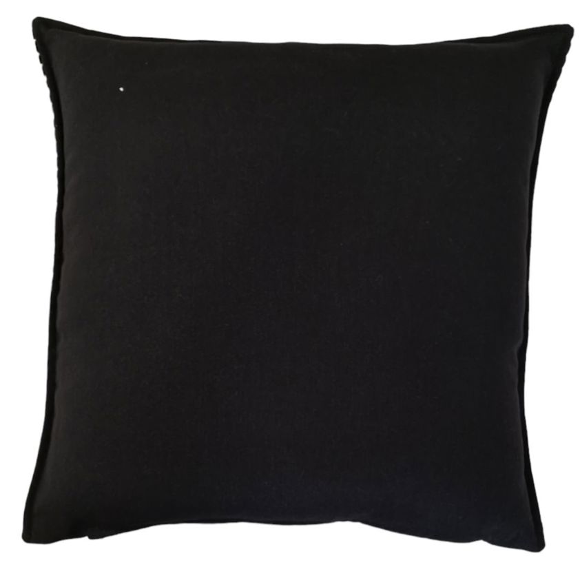 Square Zircon Raven Velvet Cushions