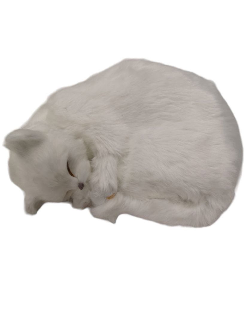 White 12'' Sleeping Cat