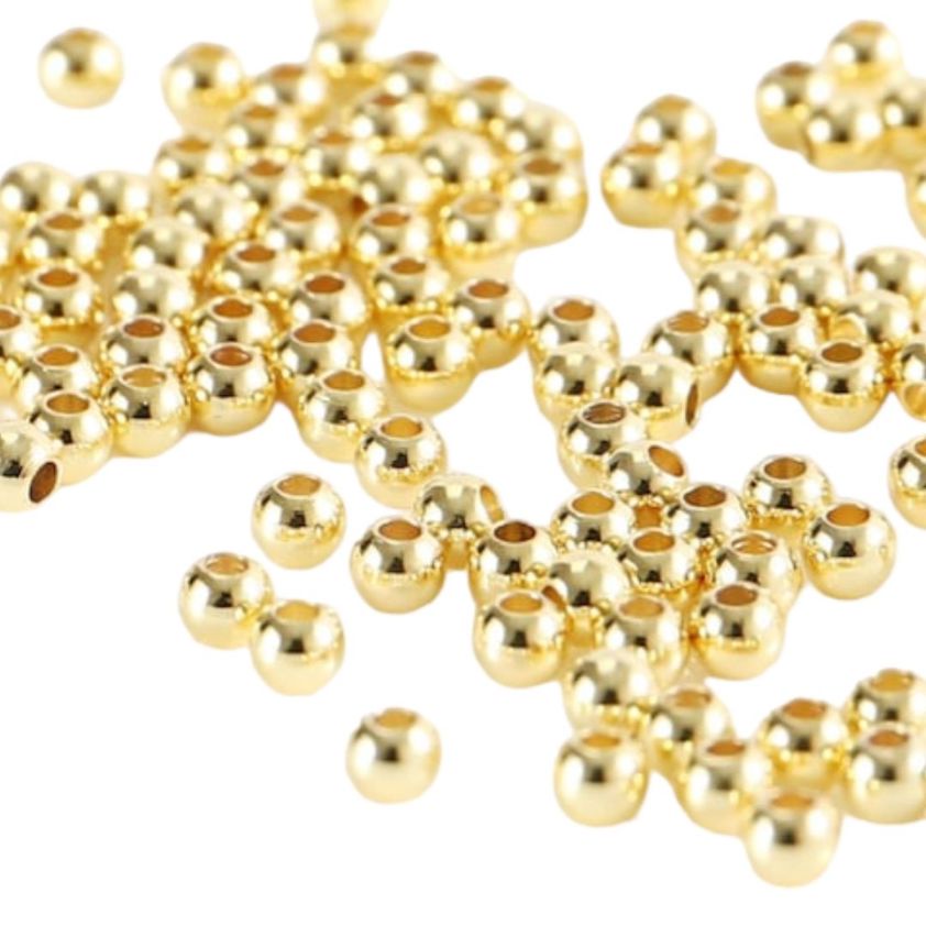 Gold Seed Beads - 2mm