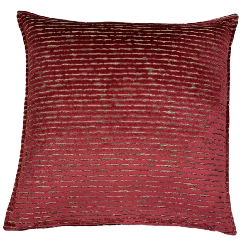Zircon Claret Velvet Cushion