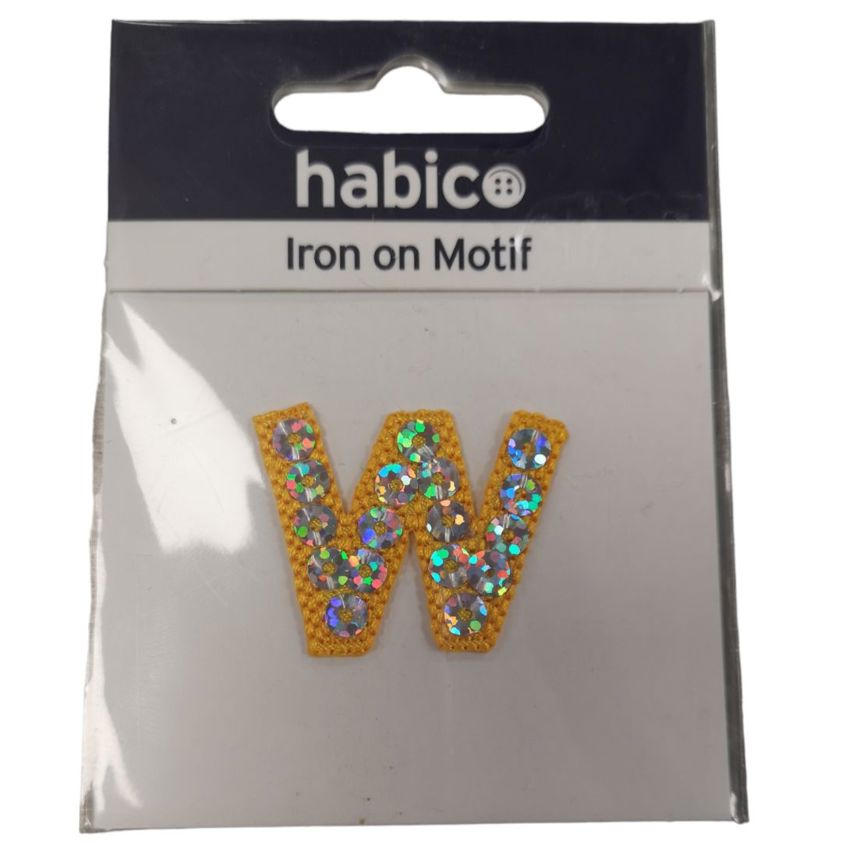 Yellow - w Iron On Motifs (Letters)