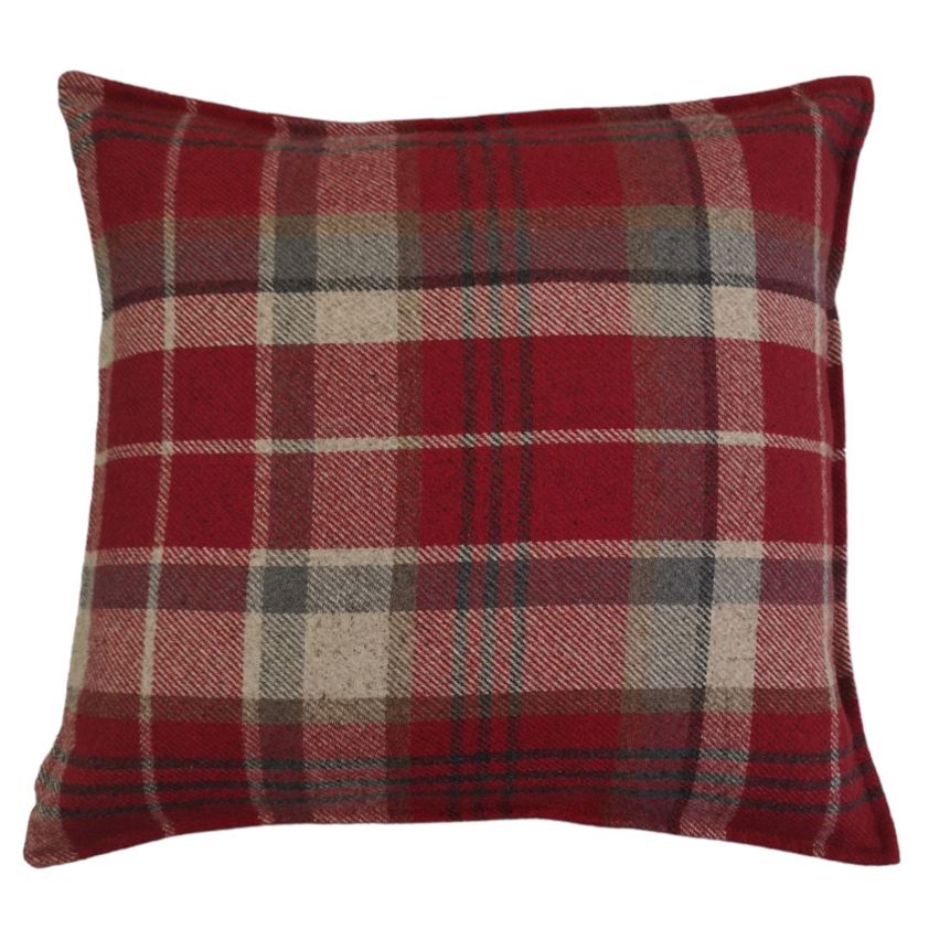 Vizzini Red Tartan Cushion