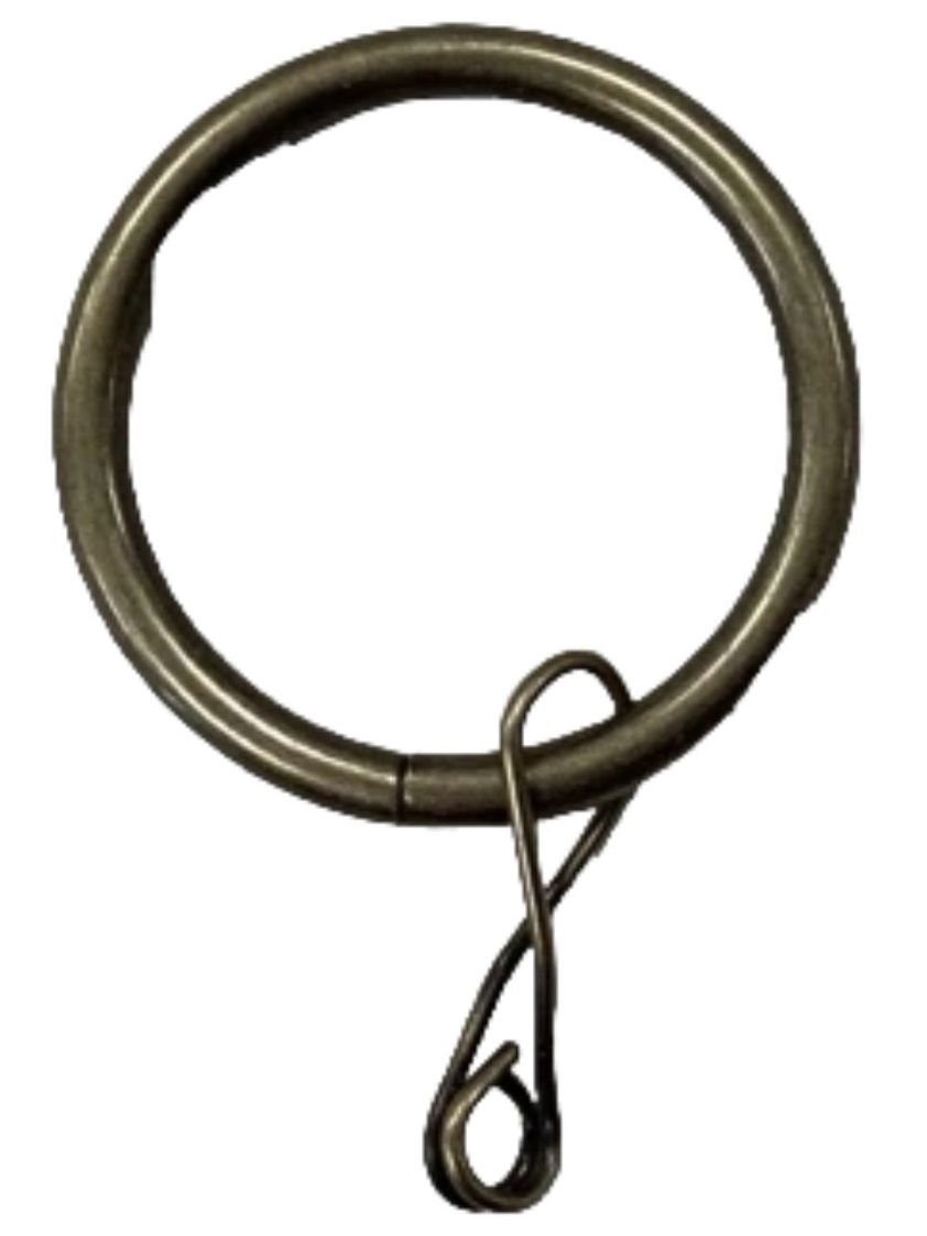 Antique Brass Curtain Rings 28mm - 6 pack