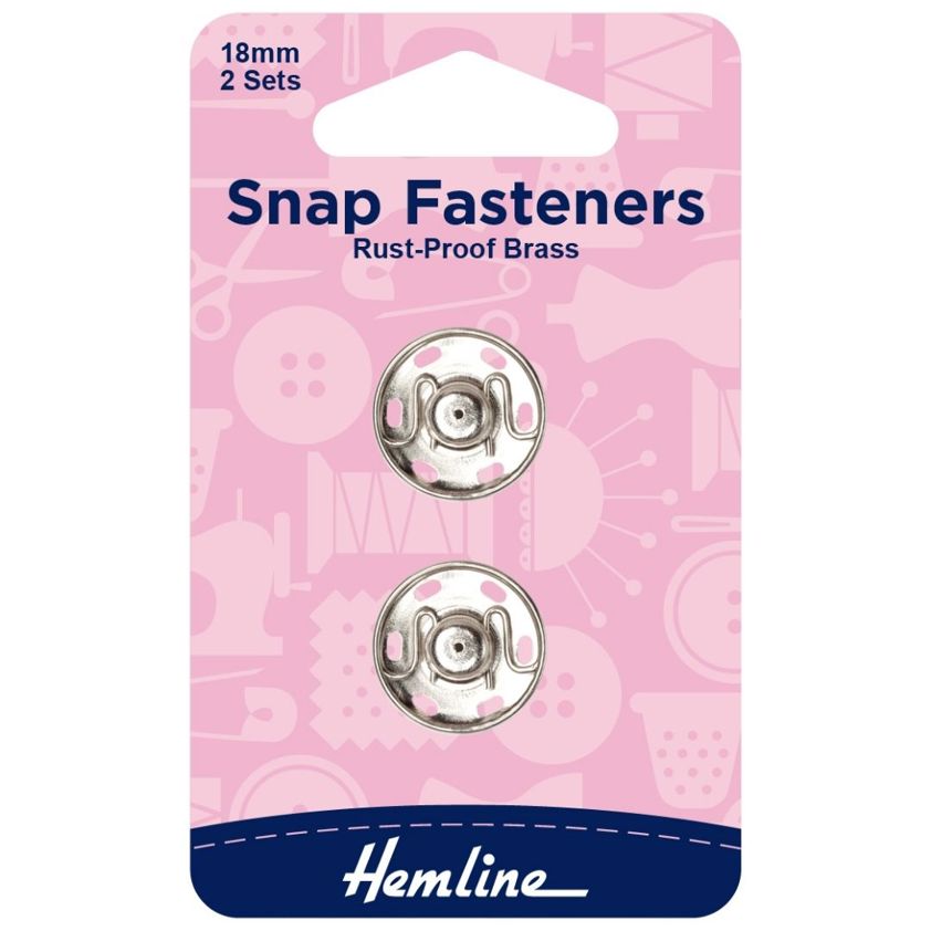 Silver Snap Fasteners (18mm)