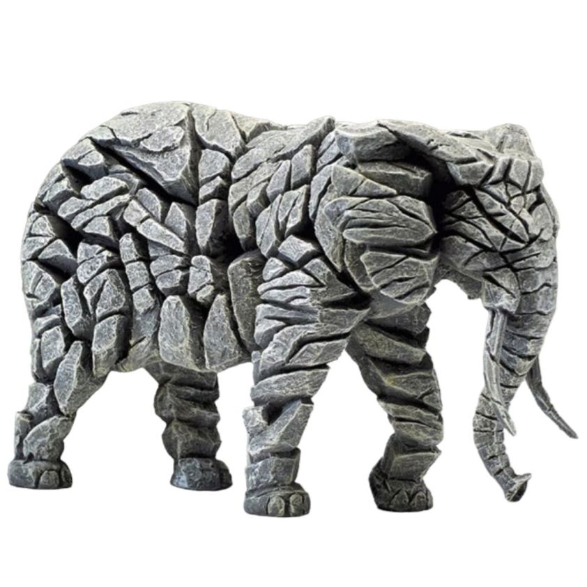 Elephant - White Edge Sculpture