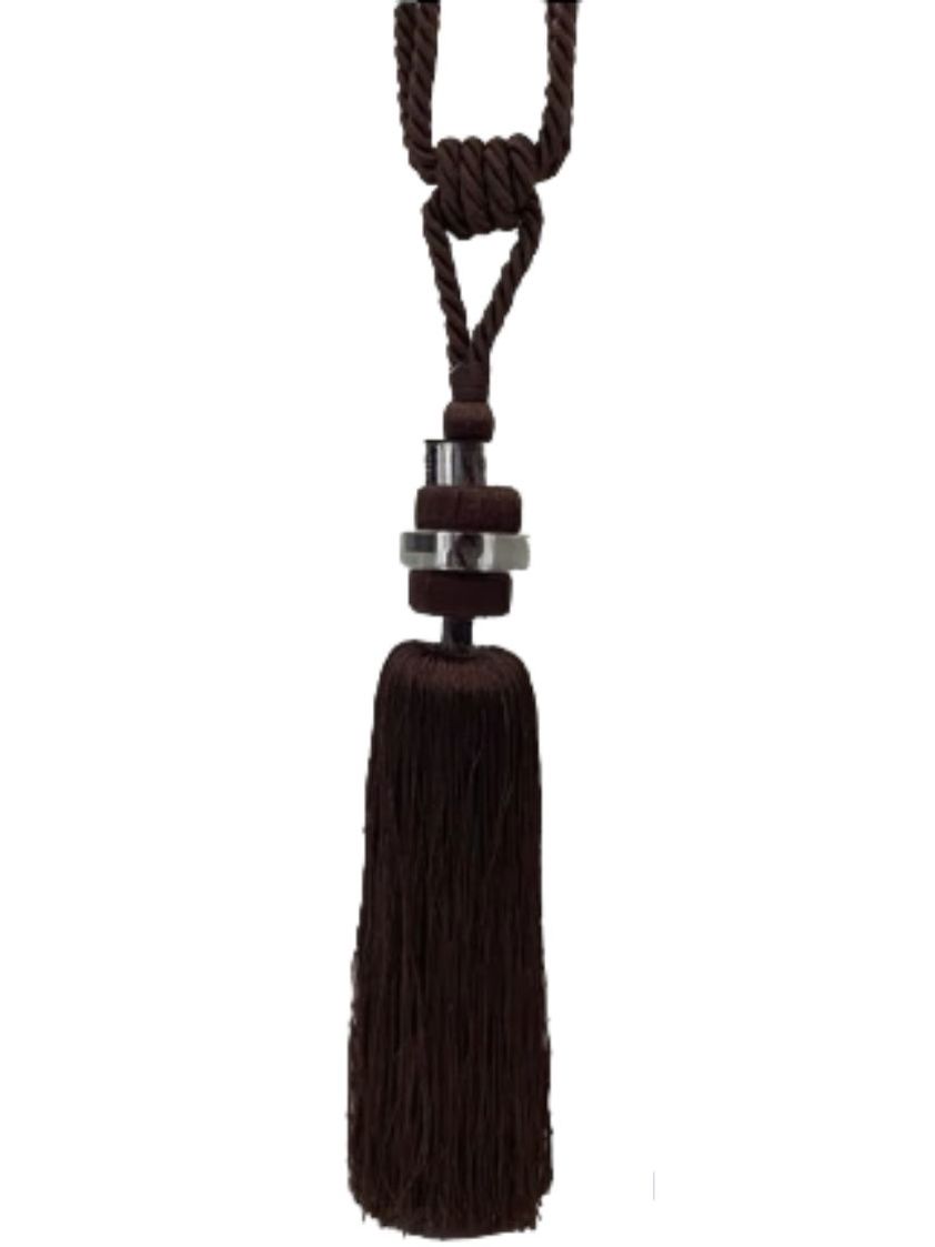 Chocolate Rope Tassel Tie Backs