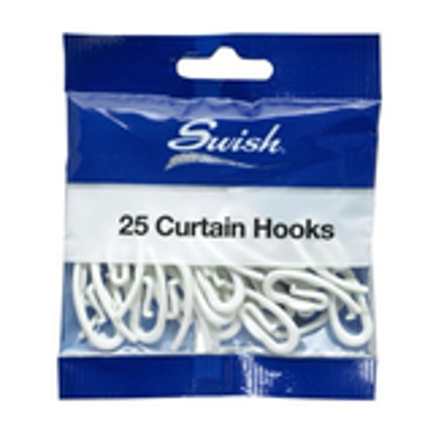 Pack of 25 Curtain Hooks
