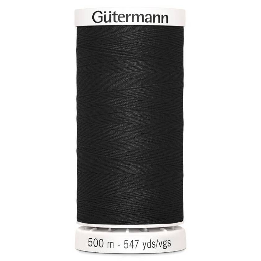 Black Sew All Thread (500m)