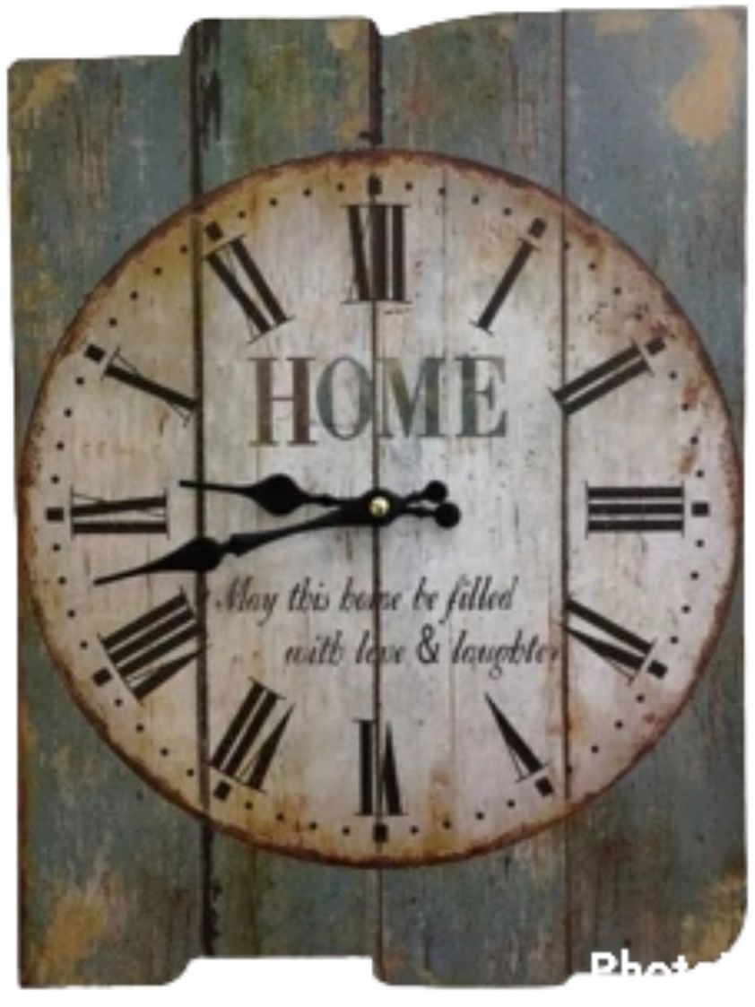 Vintage Rectangular Clock - Home