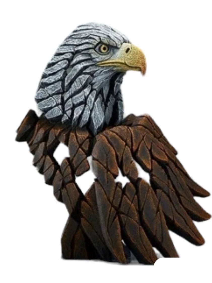 Bald Eagle Bust Edge Sculpture