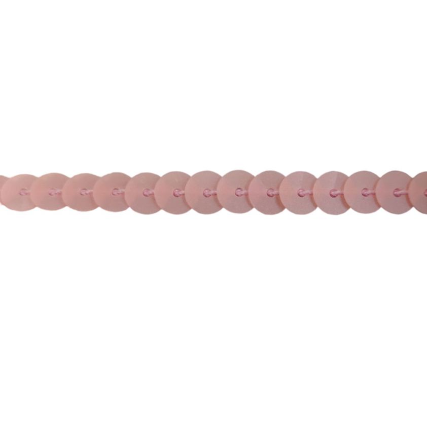 Pale Pink Strung Sequins - 6mm