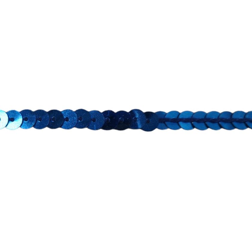 Blue Strung Sequins - 6mm