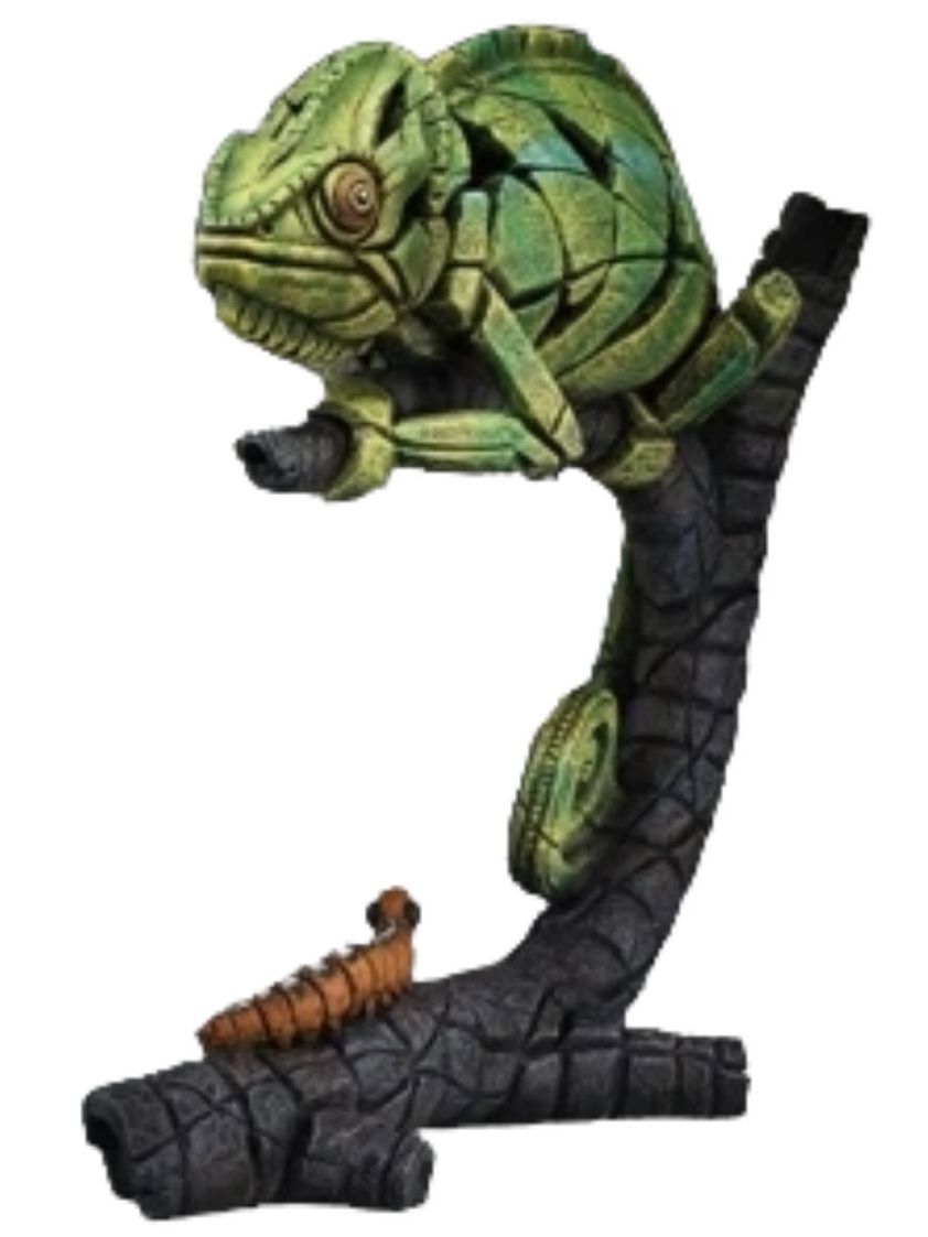 Green Chameleon Edge Sculpture