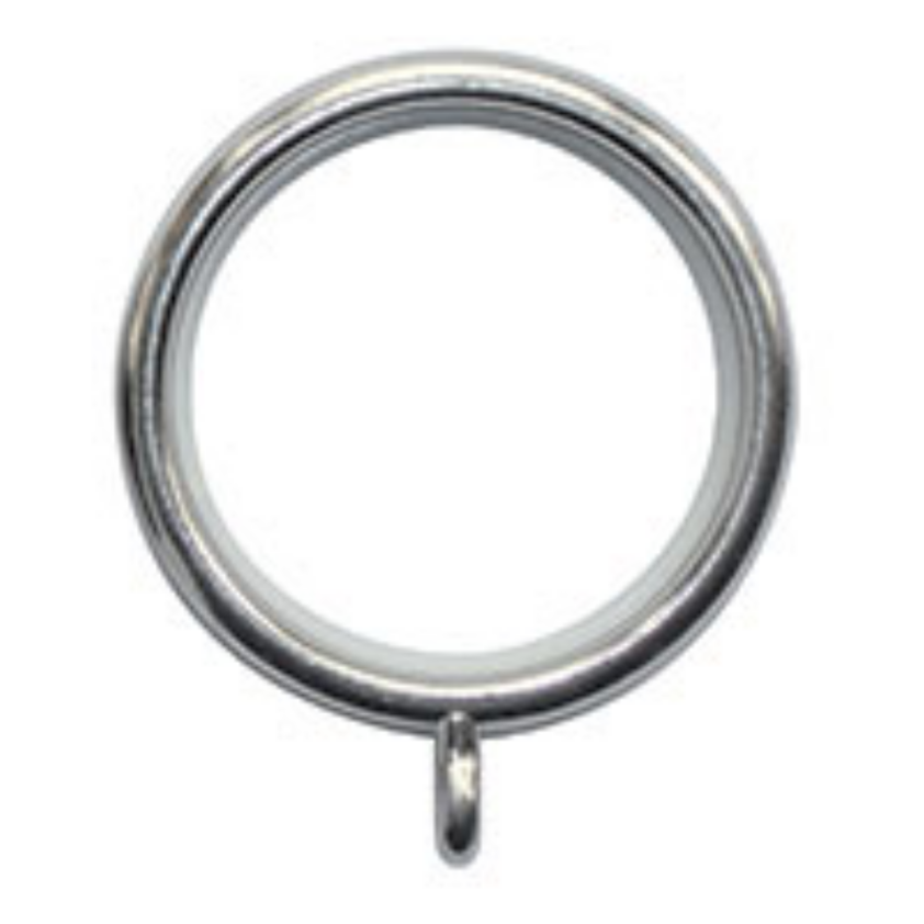 Curtain Rings - Stainless Steel - 6 pack