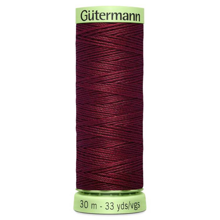 Red 369 Red Extra Strong Top Stitch Thread (30m)