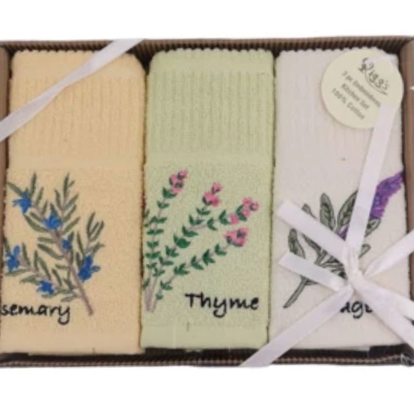 Herb Box Tea Towels Box Sets