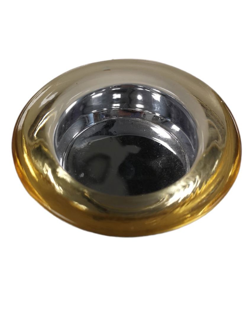 Gold Glass Tea Light Holder