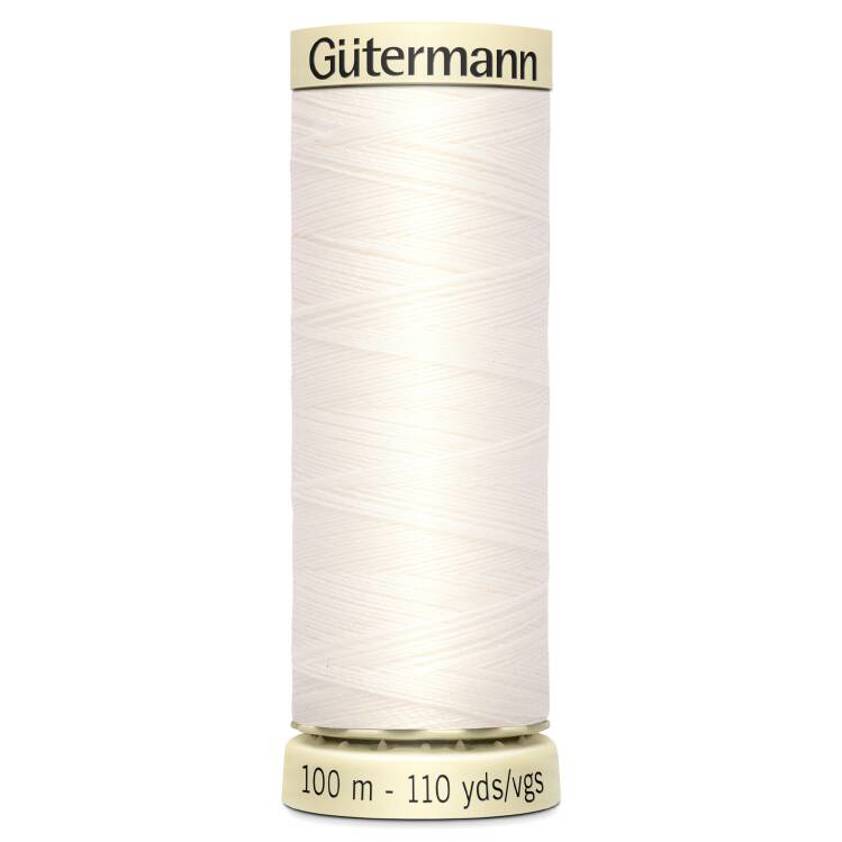 White 800 White Sew-All Thread (100m)
