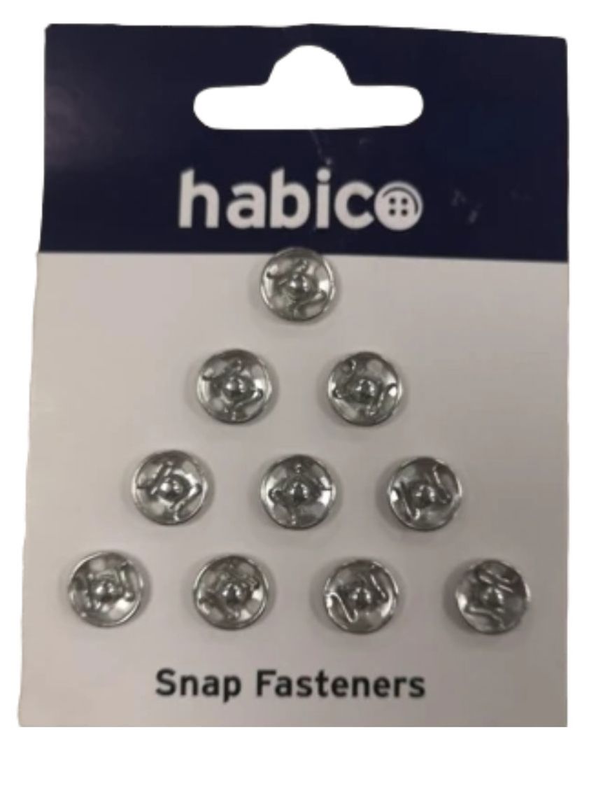 Silver Snap Fasteners (10mm)