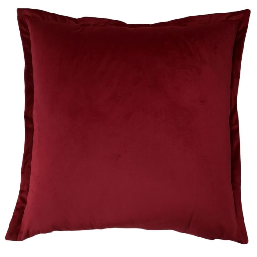 PT Velour Velvet Claret Cushion