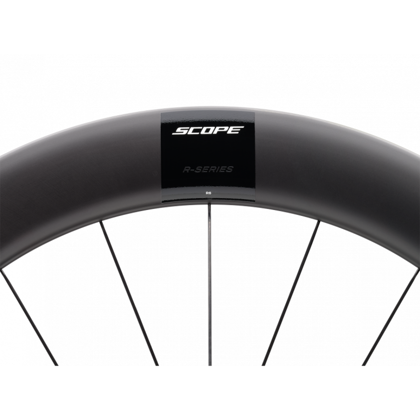 Black R6 V2 65mm Road Wheelset