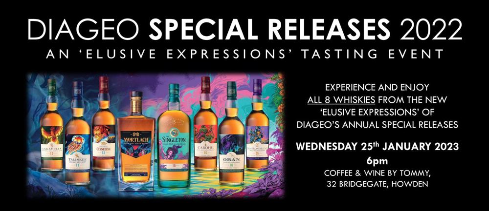 Diageo Special Releases 2022 - an Elusive Expressions tasting event