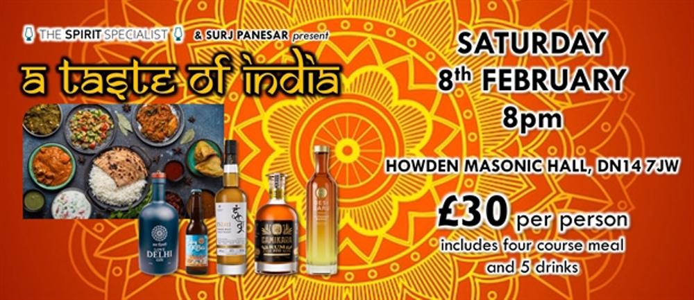 A Taste of India - an Indian food and spirits event