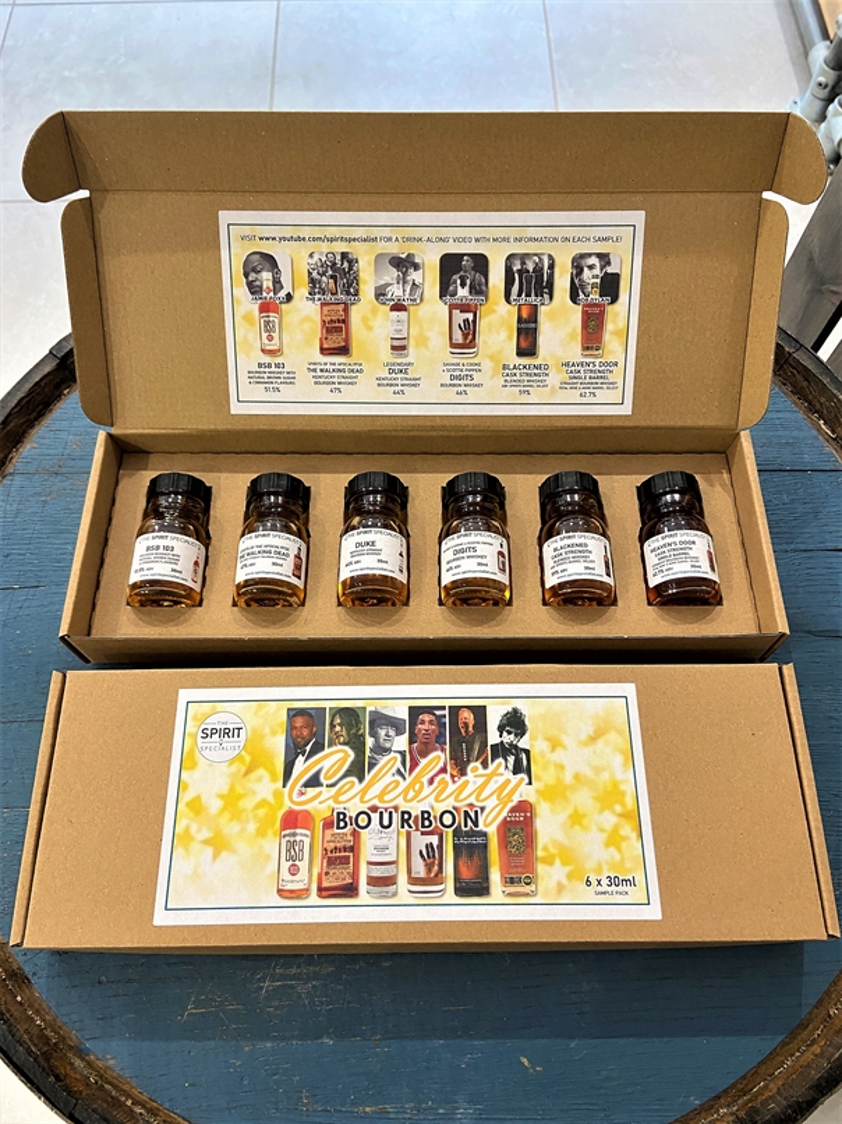 Celebrity Bourbon Selection Box 6 x 30ml