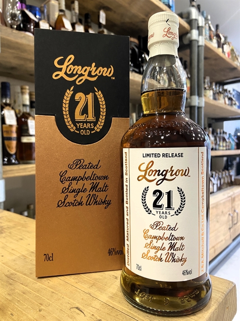 Longrow 21yo Campbeltown Single Malt Whisky 46% 70cl