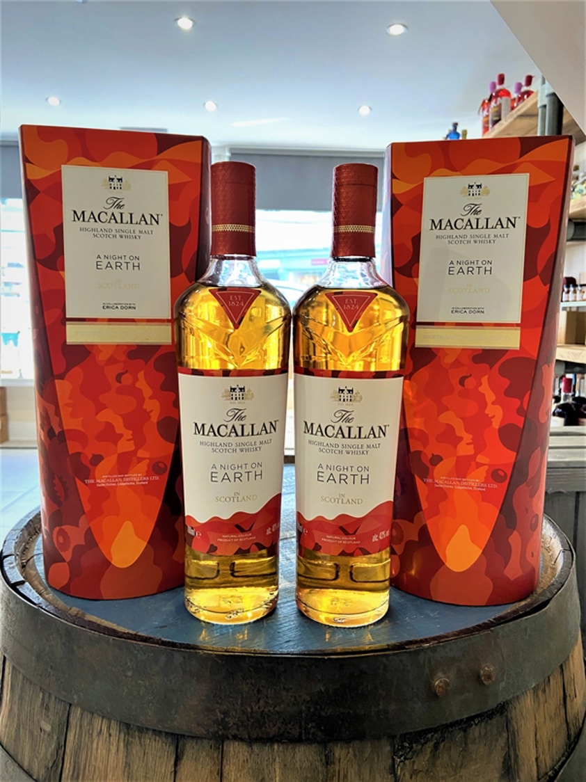 Macallan A Night On Earth In Scotland 2021 and 2022 double pack 40% & 43% 2 x 70cl