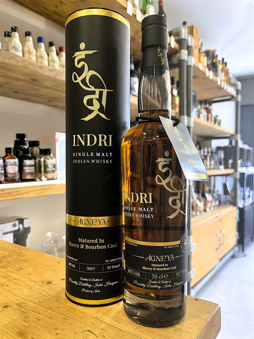 Indri Agneya Single Malt Indian Whisky 46% 70cl