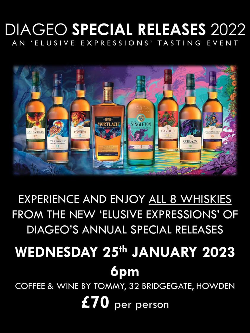 Diageo Special Releases 2022 - an Elusive Expressions tasting event