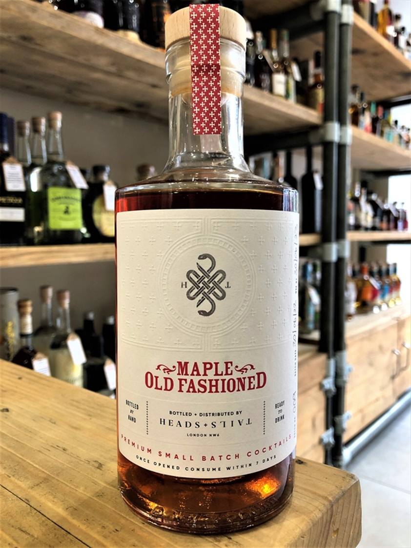 Heads & Tails Maple Old Fashioned Small Batch Cocktail 29.3% 50cl