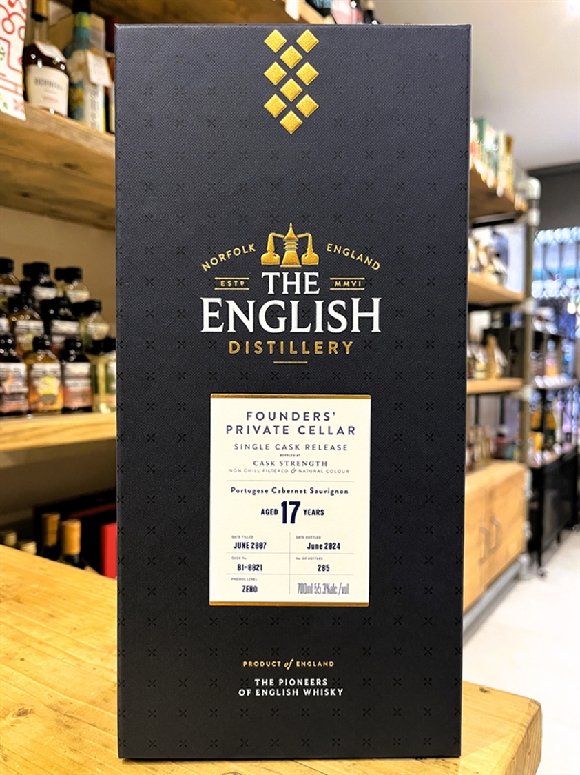 The English Distillery Founder's Private Cellar 17yo English Single Malt Whisky 55.3% 70cl