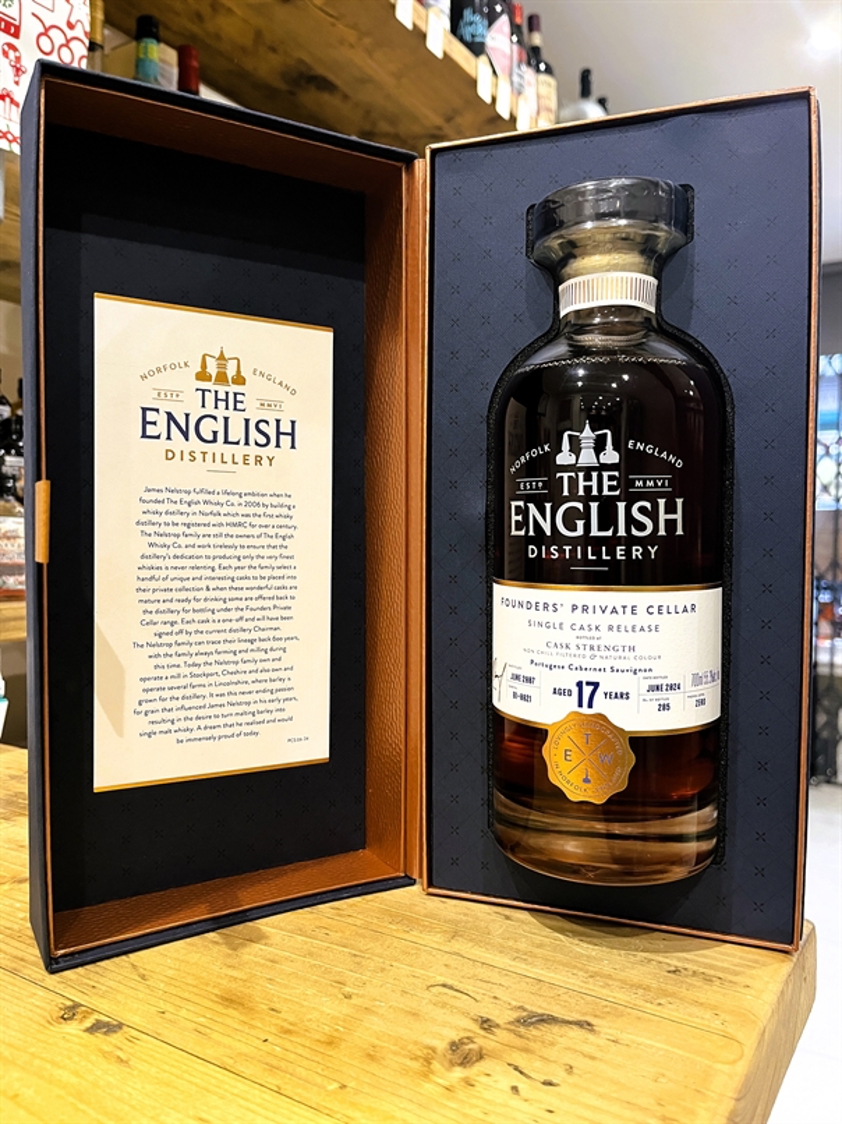 The English Distillery Founder's Private Cellar 17yo English Single Malt Whisky 55.3% 70cl