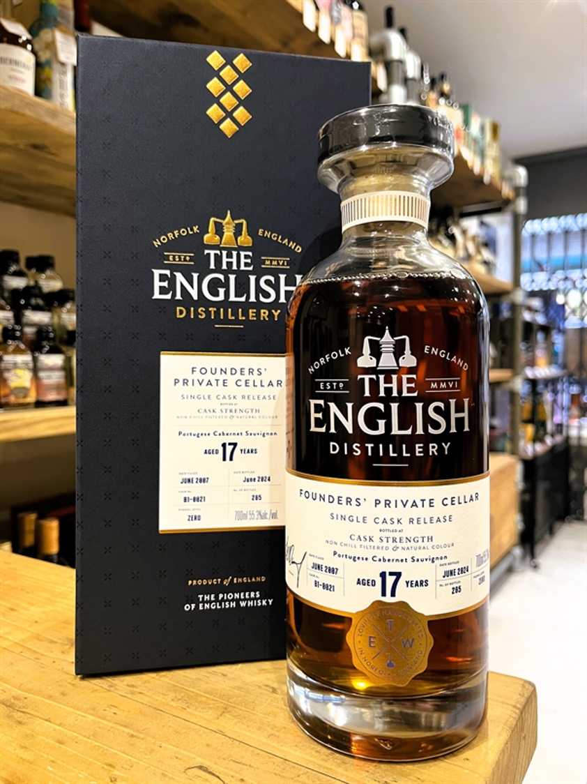 The English Distillery Founder's Private Cellar 17yo English Single Malt Whisky 55.3% 70cl